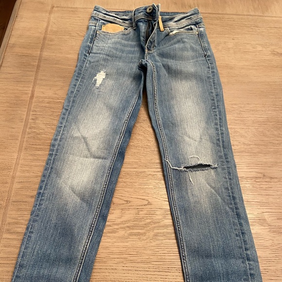 Zara Denim - Mid waist jeans boot cut light washed denim zara brand size 2